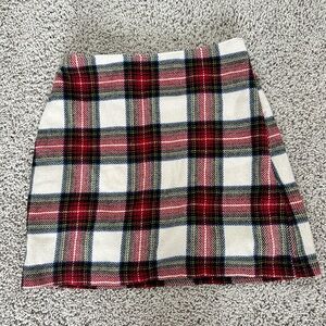 Abercrombie wool blend plaid mini skirt